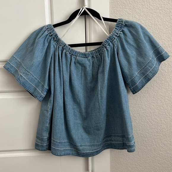 AG Adriano Goldschmied denim top - can be worn off the shoulder - Picture 9 of 9